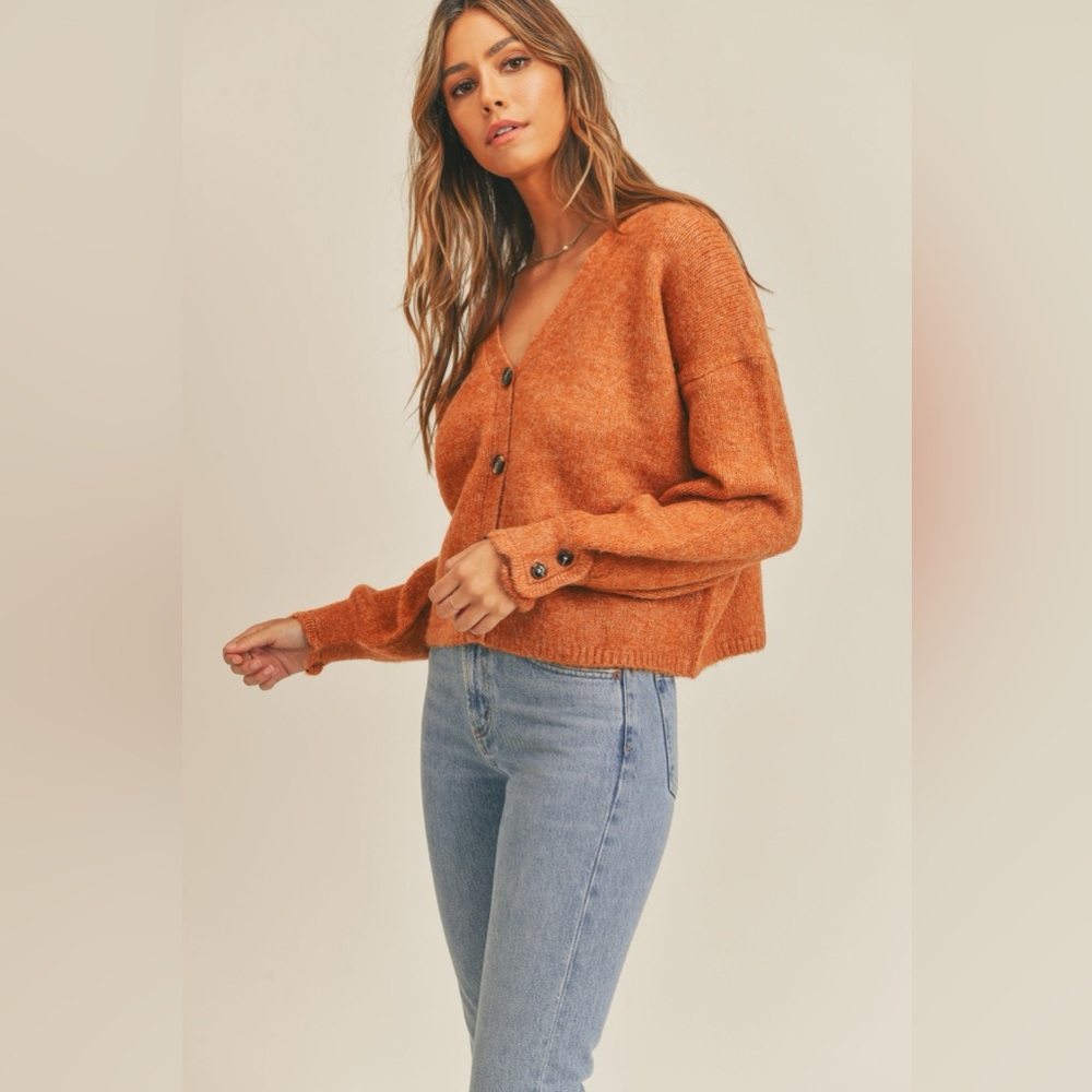 MABLE Long Sleeve Button Down Sweater Cardigan - Picture 4 of 5